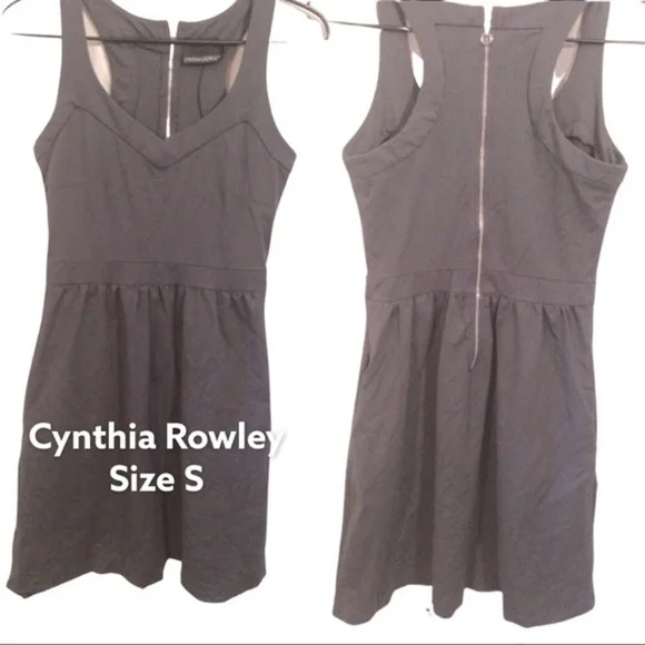 CYNTHIA ROWLEY GRAY DRESS - Picture 3 of 10